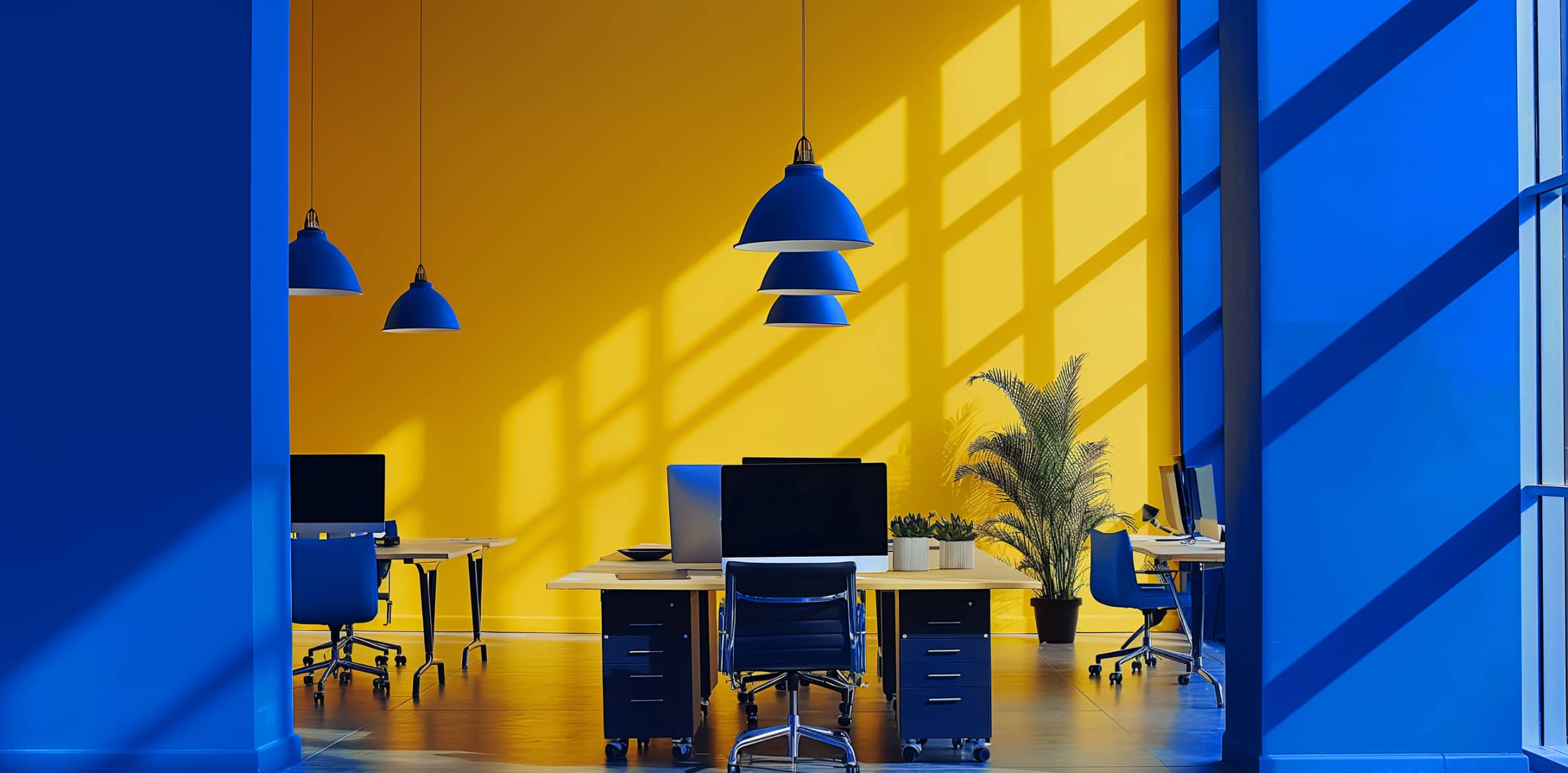 San Francisco Offices Large Image Illustration - Infotech X Webflow Template
